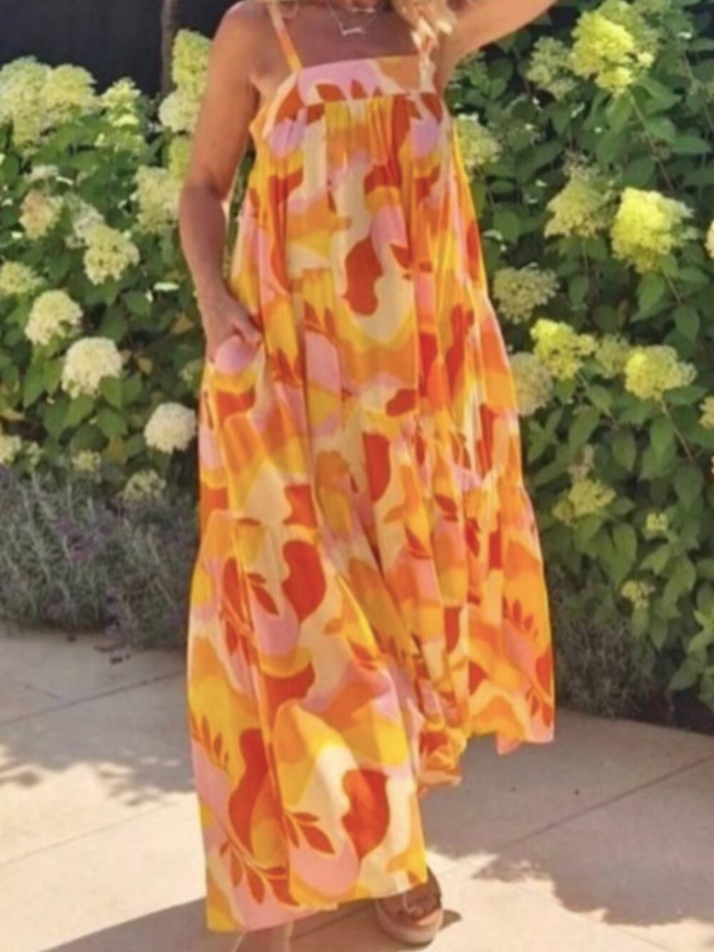 Anthropologie Abel the Label Boho Floral Midi Dress